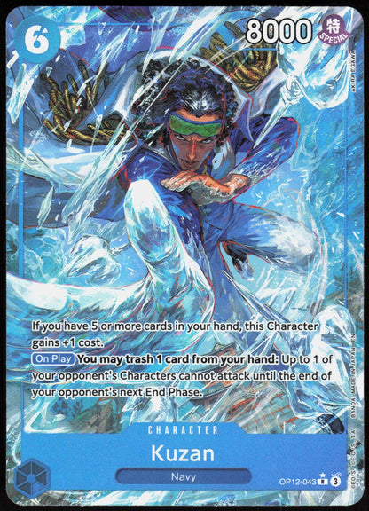 Kuzan (043) (Alternate Art) OP12-043 Rare Legacy of the Master One Piece NM
