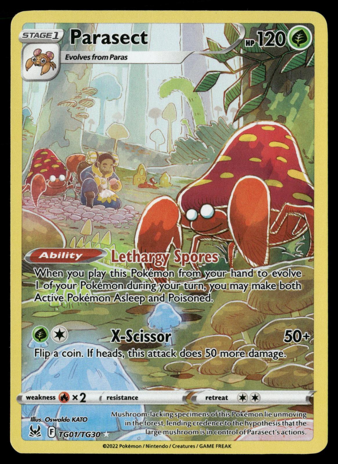 Parasect TG01/TG30 Holo Lost Origin Trainer Gallery Pokemon NM