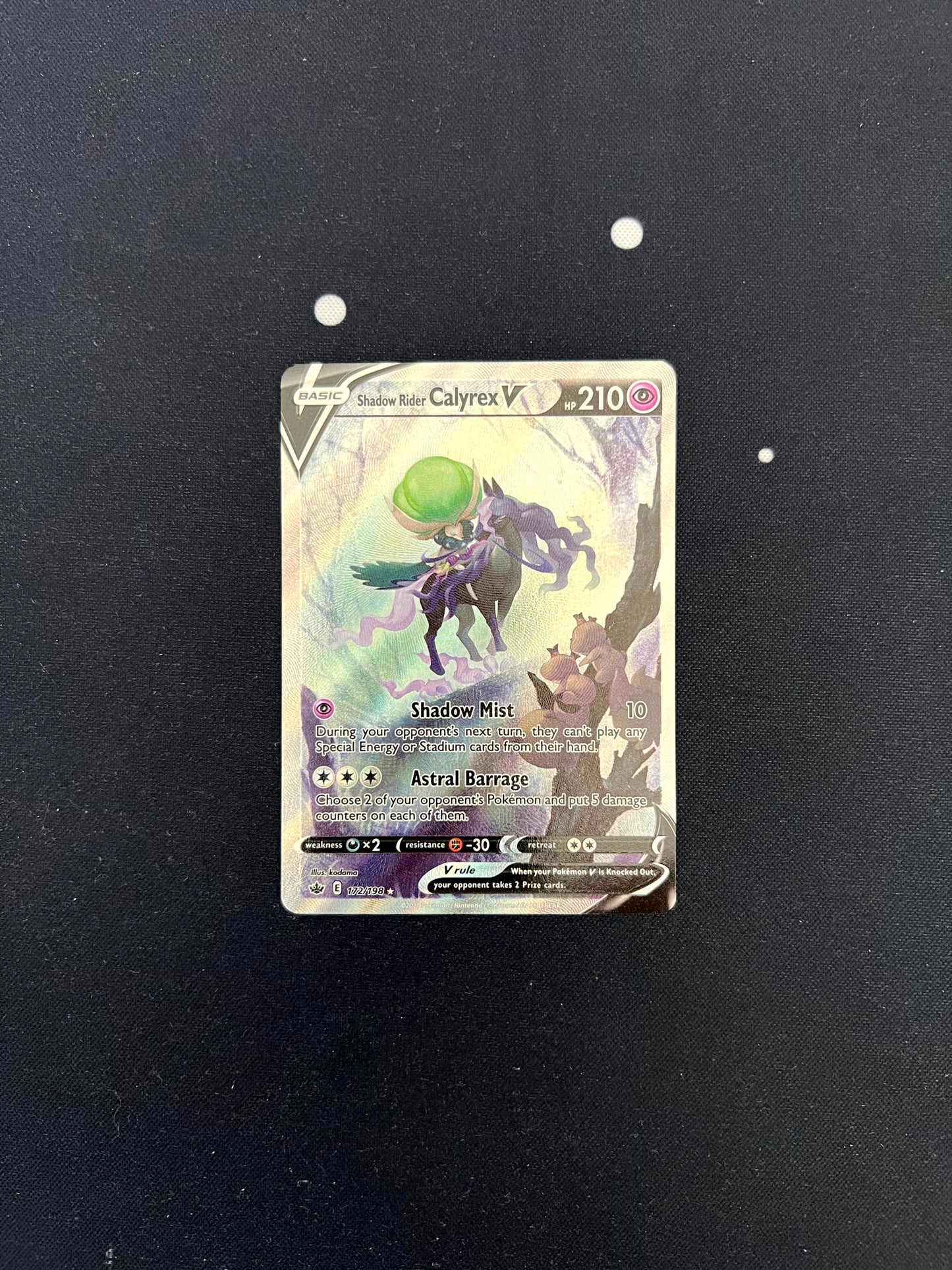 Shadow Rider Calyrex V - Chilling Reign 172/198