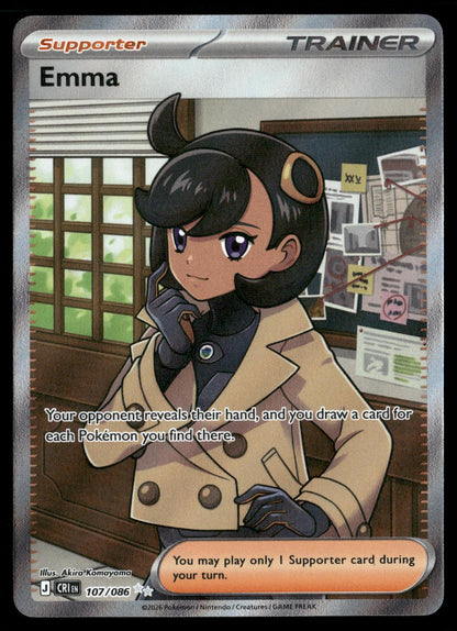 Emma 107/086 Ultra Rare Chaos Rising Pokemon Holo Near Mint