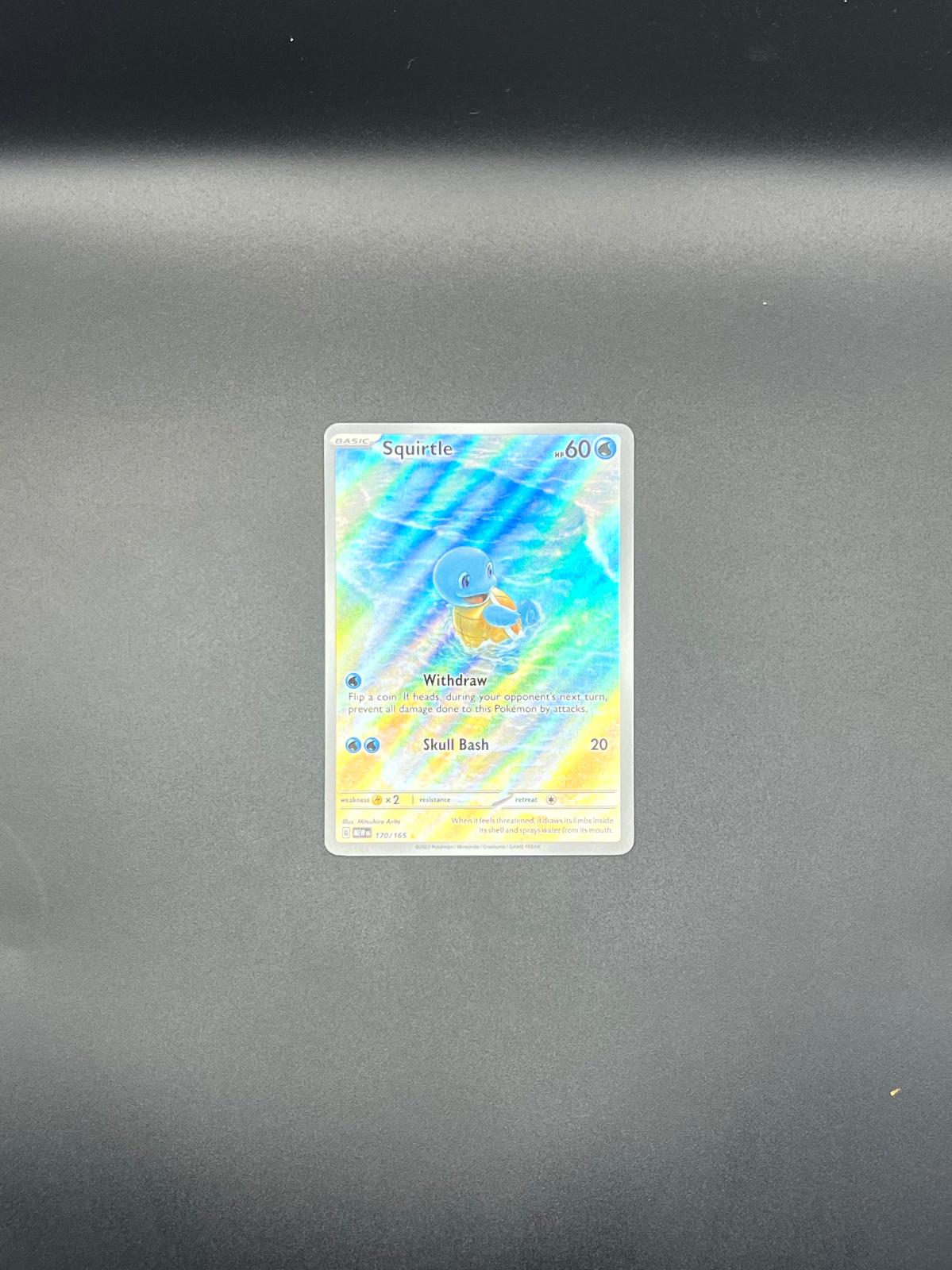 Squirtle 170/165 Illustration Rare 151 Pokemon Near Mint
