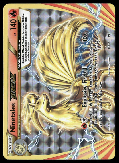 Ninetales BREAK 16/108 BREAK Rare Evolutions Pokemon Holo Near Mint