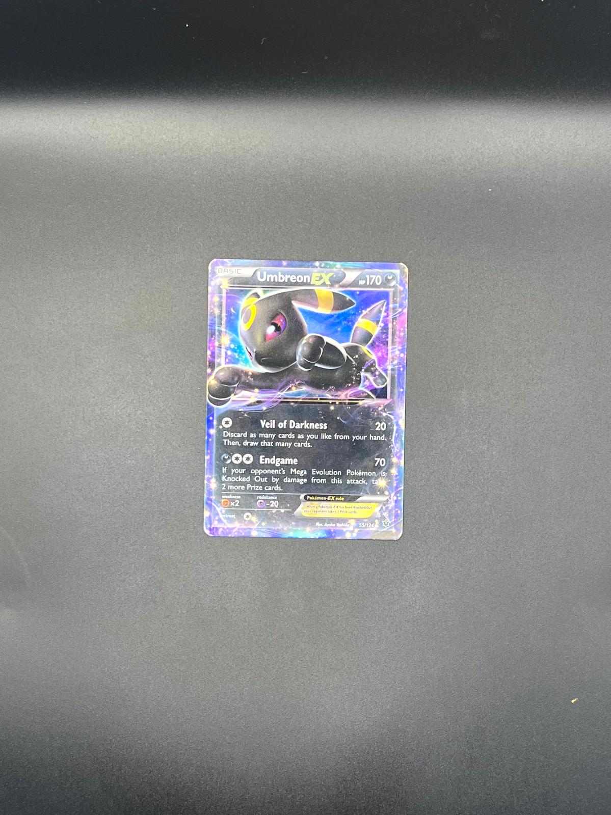 Umbreon EX 55/124 Holo EX Rare Fates Collide Pokemon Near Mint