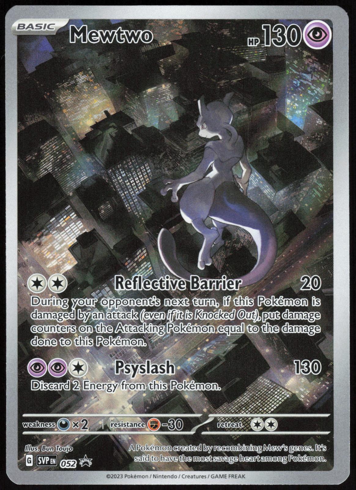Mewtwo 052 Holo Promo Scarlet & Violet Promo Pokemon Near Mint
