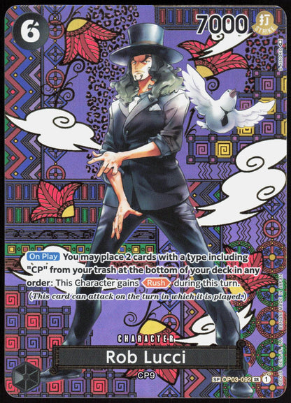 Rob Lucci (092) (SP) OP03-092 Awakening of the New Era One Piece Foil NM