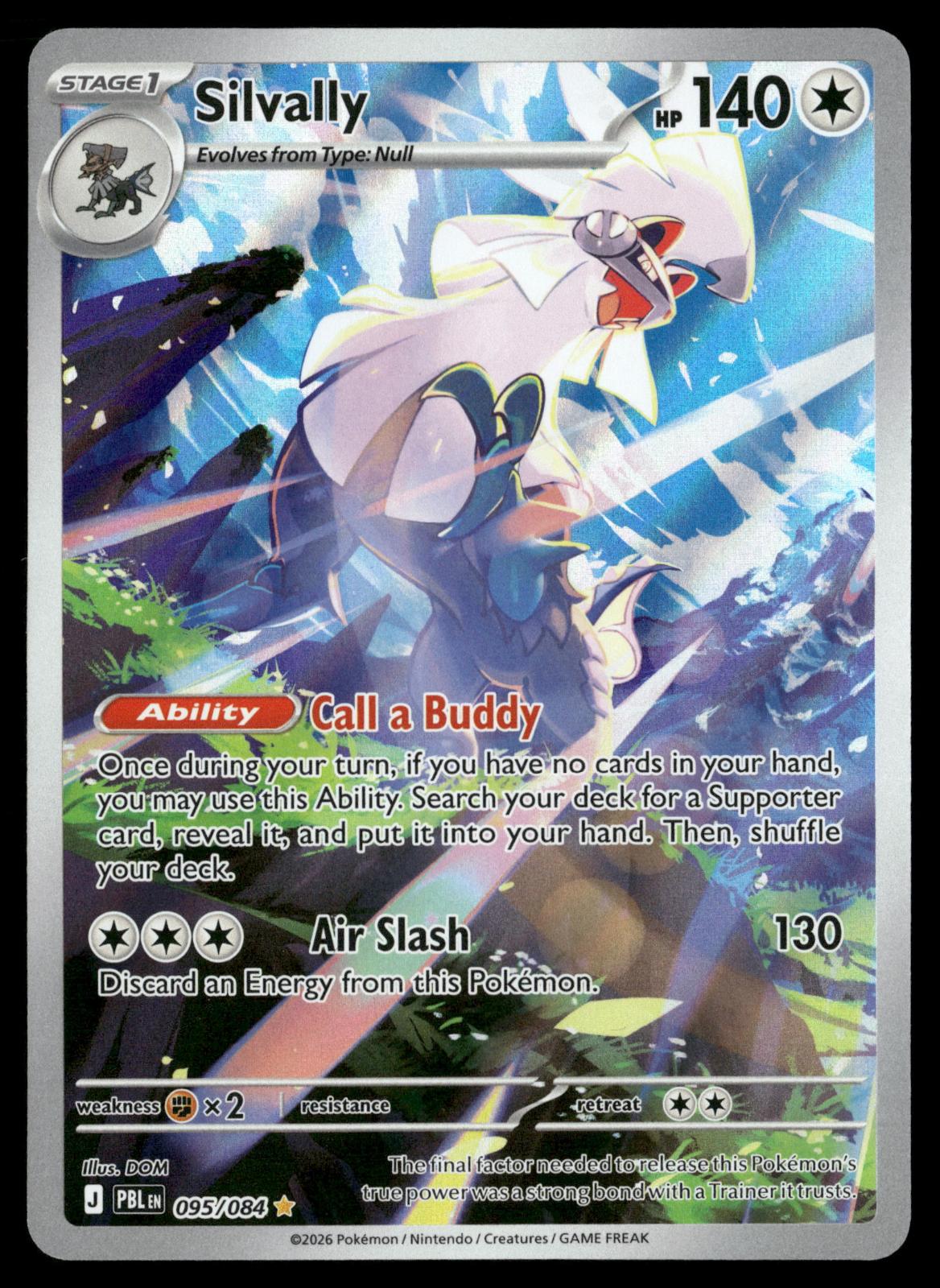 Silvally 095/084 Illustration Rare Pitch Black Pokemon Holo Near Mint