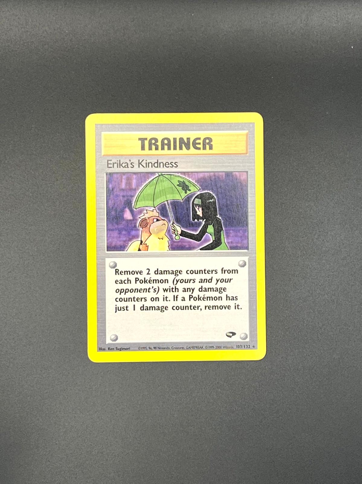 Erika's Kindness 103/132 Rare Gym Challenge Pokemon Unlimited Near Mint