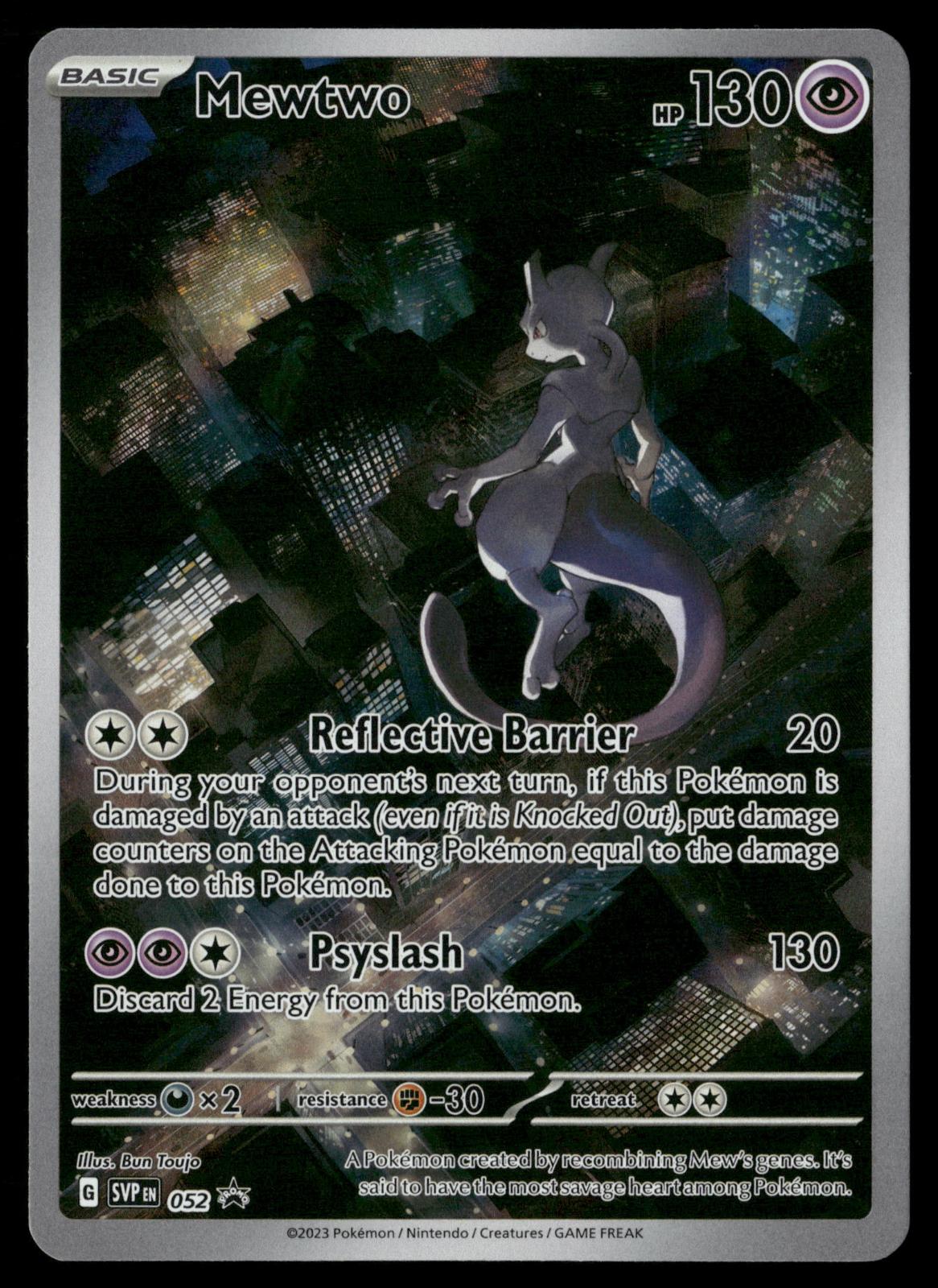 Mewtwo 052 Holo Promo Scarlet & Violet Promo Pokemon Near Mint