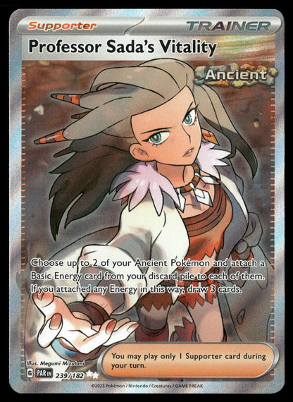 Professor Sada's Vitality 239/182 Ultra Rare Paradox Rift Pokemon Holo Near Mint