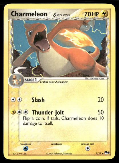 Charmeleon 5/17 Uncommon POP Series 5 Pokemon Near Mint