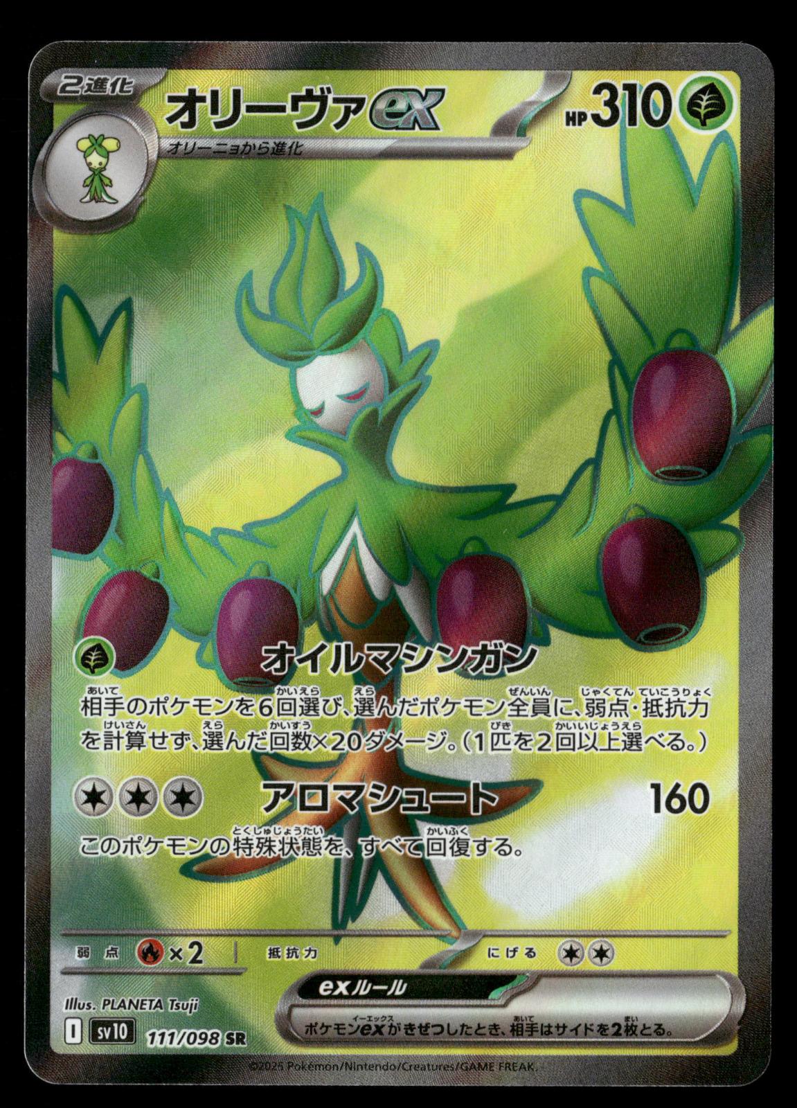 Arboliva EX 111/098 Super Rare Glory of the Rocket Gang Pokemon Japanese Holo NM