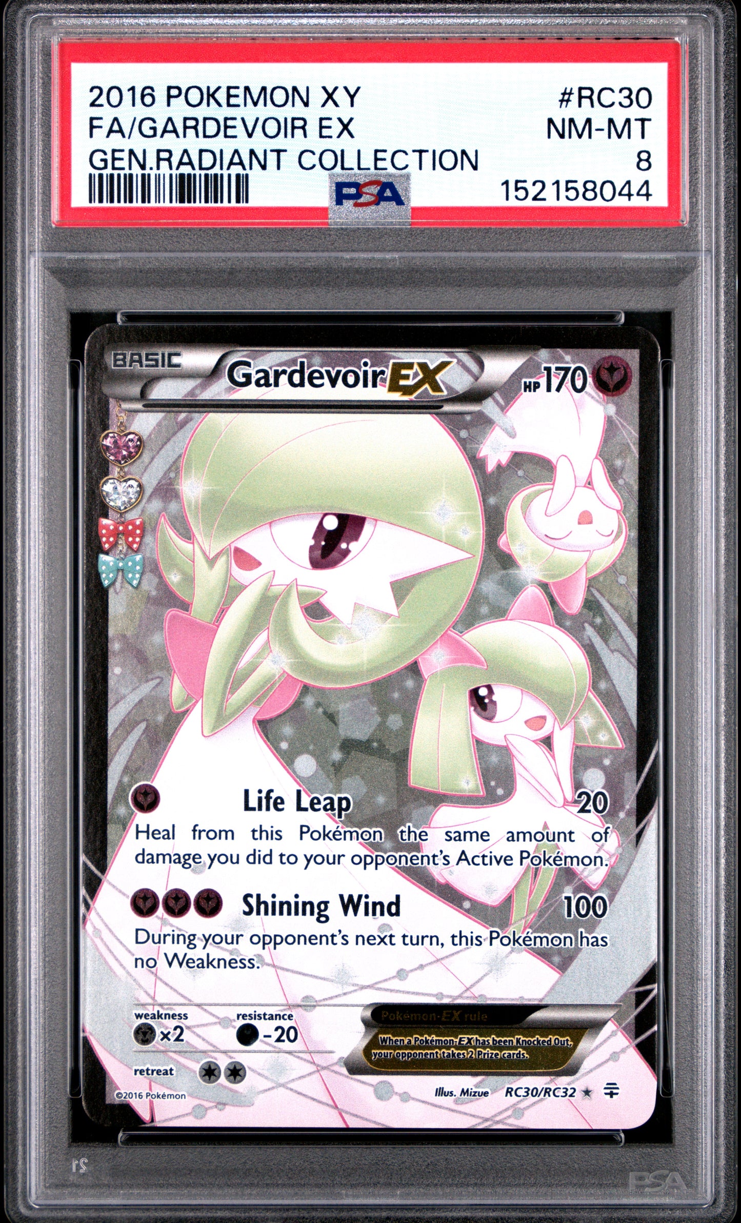 Gardevoir EX RC30/83 Generations Radiant Collection Pokemon PSA 8