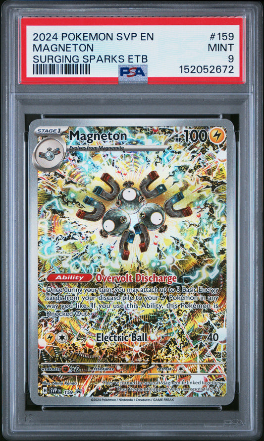 Magneton 159 Surging Sparks Elite Trainer Box Sv Black Star Promo Pokemon PSA 9