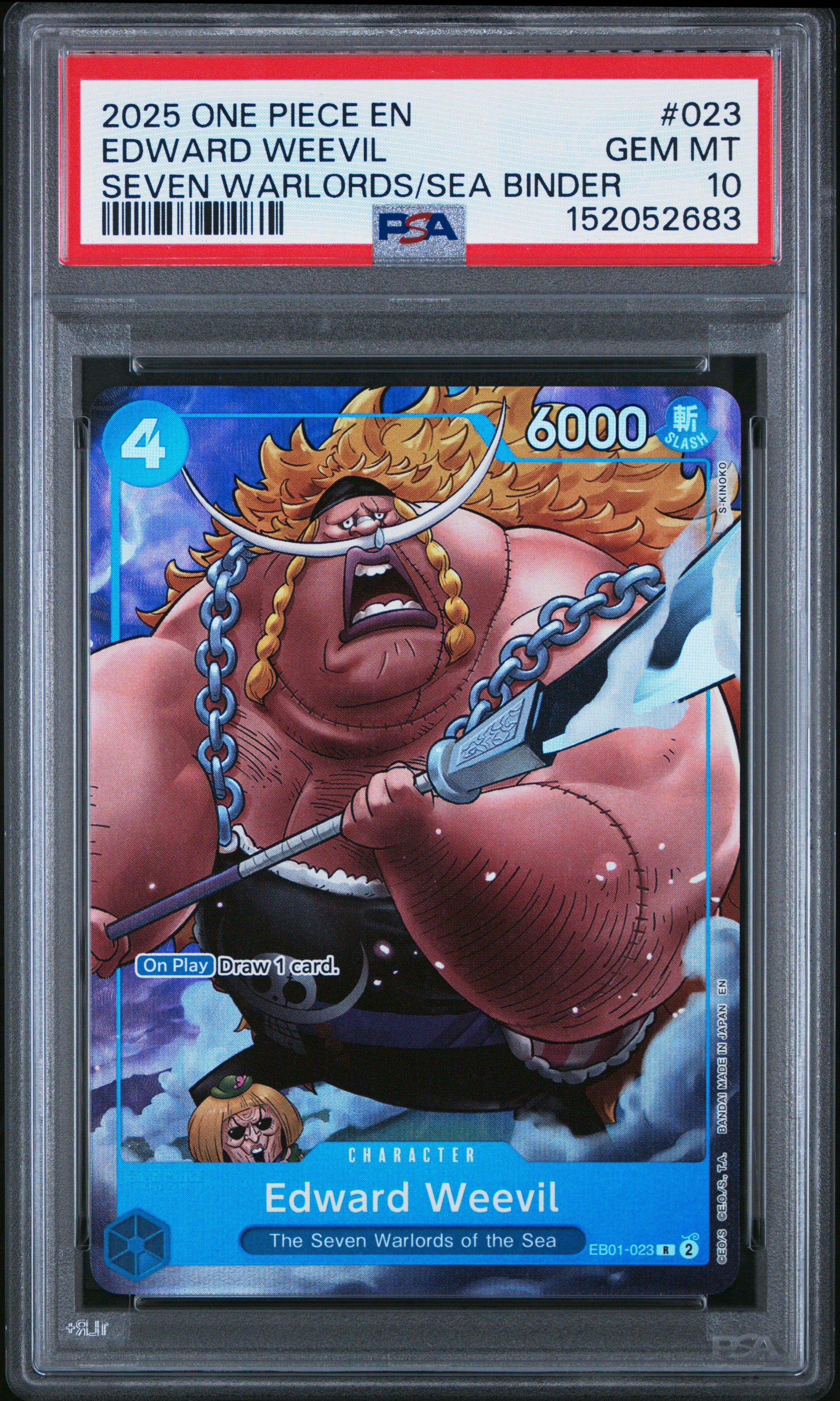 Edward Weevil 023 One Piece PSA 10